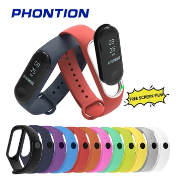 

2020 Smart Watch Straps for Xiaomi Mi Band 4 3 Silicone Replacement Wristband Watchband for Xiomi Band3 Bracelet 12 Colors