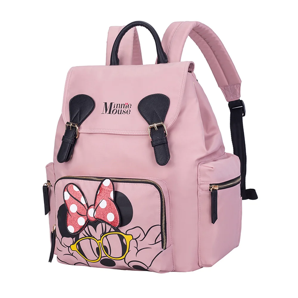 Рюкзак для подгузников disney, Большая вместительная сумка с изоляцией, рюкзак для мам, рюкзак для мам с Микки Маусом, водонепроницаемая сумка для детской коляски, сумка для путешествий - Цвет: Pink
