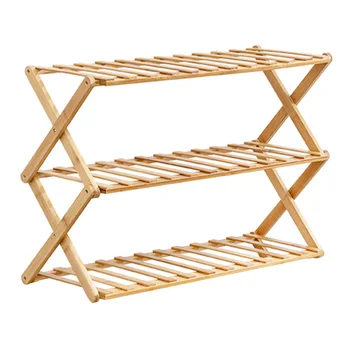 

Shoe Rack Creative Shoes Storage Cabinet Practical Household Shoes Shelf Slippers Holder Organizer For Home (3 Layers, 50cm)