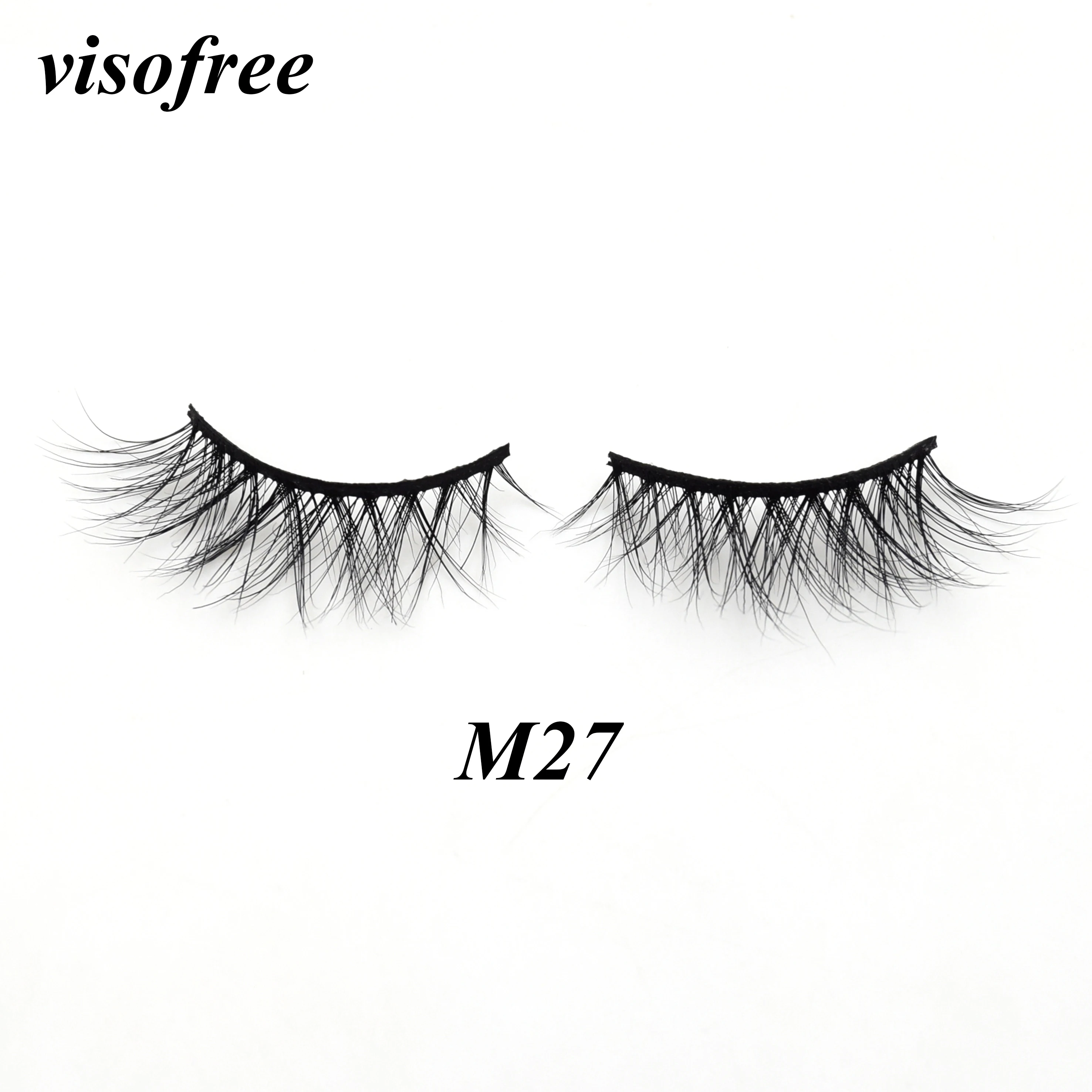 

Visofree Mink Lashes Natural False Eyelashes Fake Lashes Long Makeup 3D Mink Lashes Eyelash Extension Mink Eyelashes Beauty M27