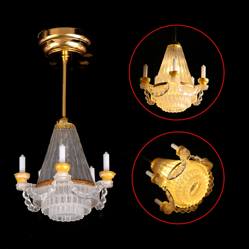 Ceiling Light Dollhouse Led Lamp Dollhouse Miniature Lights Home