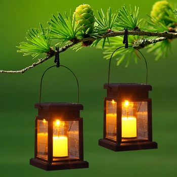 

2pcs Led Solar Candle Light Outdoor Waterproof Solar Panel Portable Solar Led Hanging LED Umbrella Lantern Gard20en Light