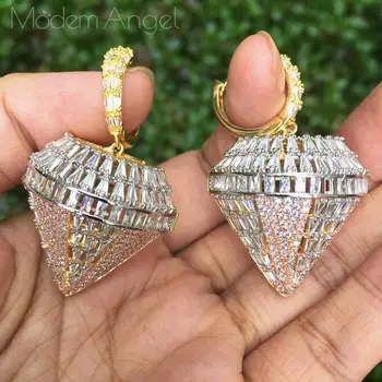 

ModemAngel Delicate Zirconia Crystal Vertebral Earrings for Women Wedding Fashion Olive Branch Ear Jewelry