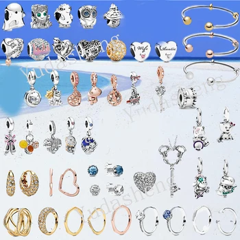 

2020 autumn Heart Crown Wishbone Ring Castle Key Bangle Frog Mushrooms Flounder Fox & Rabbit Band Dinosaur Dangle Charm