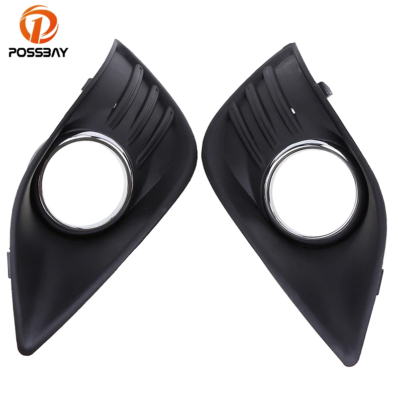 Possbay Front Lower Bumper Fog Light Lamp Cover Grill Protective Grille