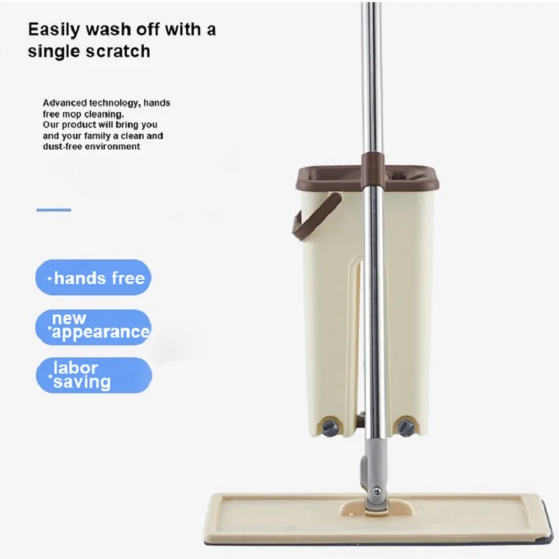 Ведро для швабры с 2 шт. насадок вращающаяся головка на 360 ° набор легких вещей и