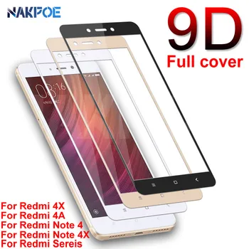 

9D Protective Tempered Glass For Xiaomi Redmi Note 4 4X 5 5A Pro Screen Protector on the Redmi 5 Plus S2 4X 5A Glass Film Case