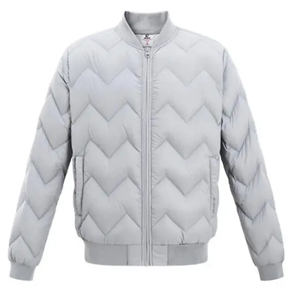 Light gray L Xiaomi ULeemark мужской пуховик бейсбольная куртка повседневная куртка на молнии мульти карман ультра-легкая теплая зимняя верхняя пушистое пальто H20 2 - Цвет: Light gray L