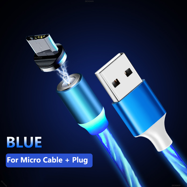 Light Rotate Magnetic Cable Type C Micro USB 360° For Xiaomi 11T 11 Pro Ultra 10 9 Poco F2 pro F3 M3 X3 Moto G60 Edge 20