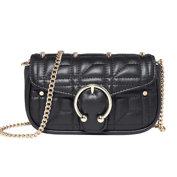 

MOOD mini bag 2019 new style small fragrance advanced sense chain bag foreign style cowhide single-shoulder cross-body bag