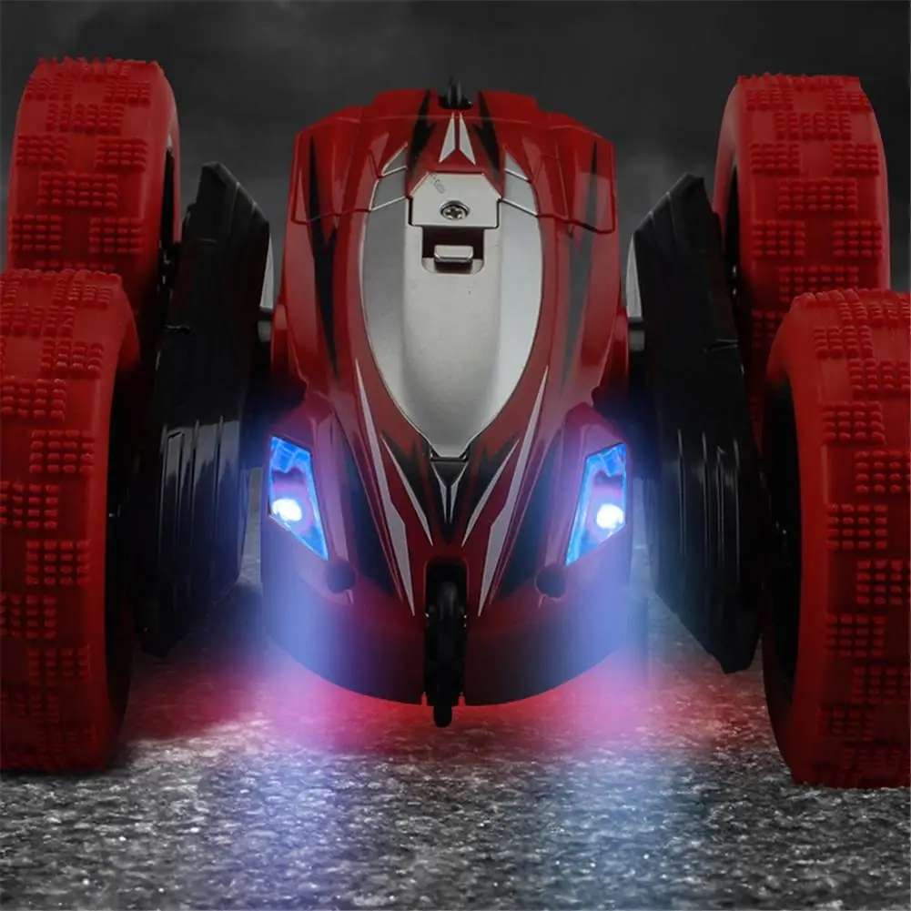 360 градусов вращающийся двухсторонний RC трюк автомобиль со светом 1:24 модельная игрушка для детей игрушечные машинки RC подарки для детей