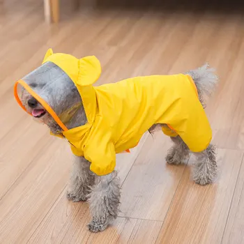 

Pet Puppy Impermeable Raincoat Travel Belly Jumpsuit Life Jacket Golden Retriever Labrador Vest Small Medium-size Dog Accessorie