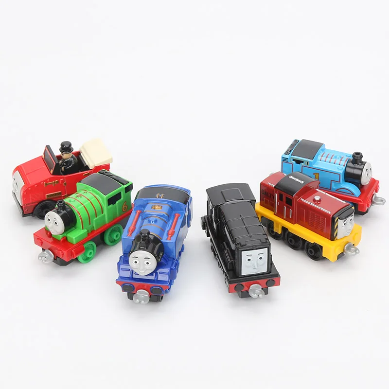 10 шт./кор. Thomas& Friends двигатель друзья Коллекционная ж/д деревянный поезд игрушки Джеймс Гордон Spencer Энни Clarabel Модель двигателя