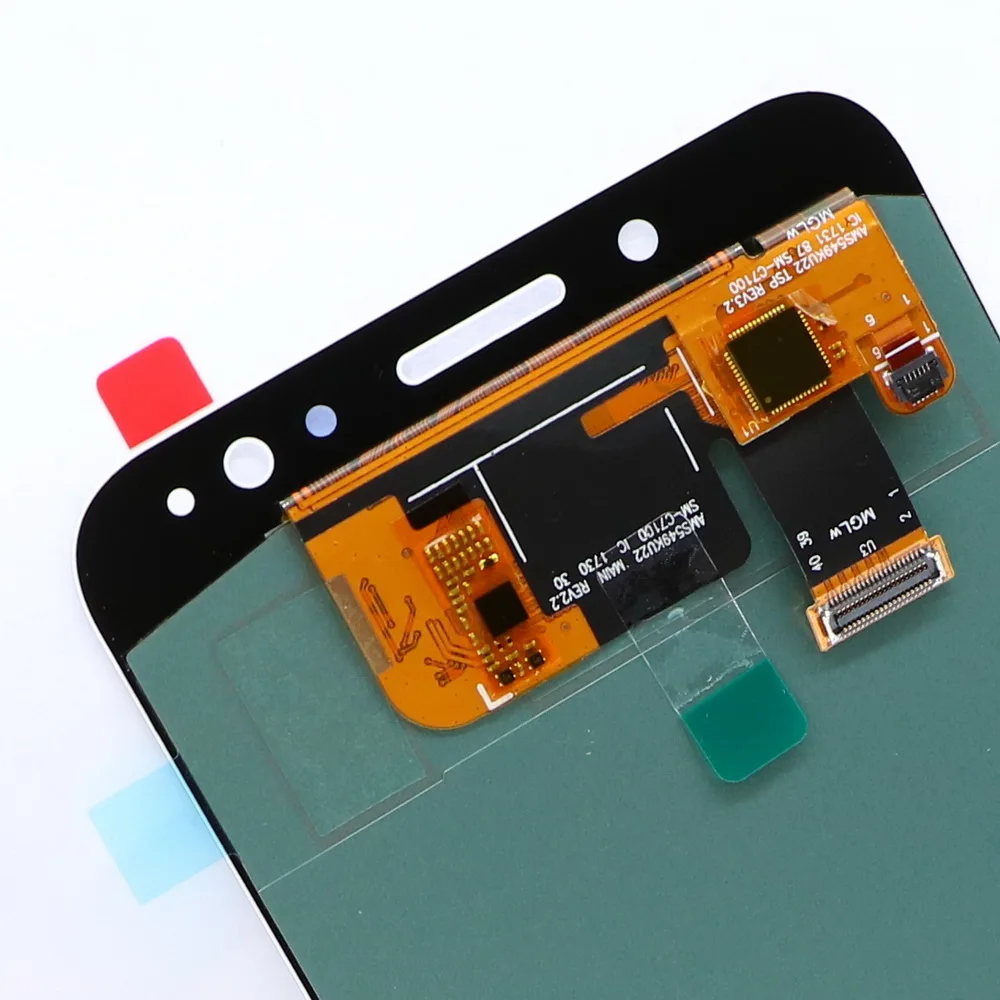 Супер AMOLED C8 ЖК-экран для samsung Galaxy C8 C7100 C710F J7PLUS ЖК-дисплей сенсорный экран дигитайзер регулировка яркости