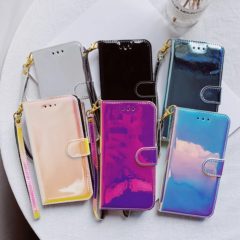 Чехол-книжка для Samsung Galaxy S8 S9 S10 S10e S20 Ultra Plus A10 A20 A30 A50 A51 A71 A50s A30s цветной