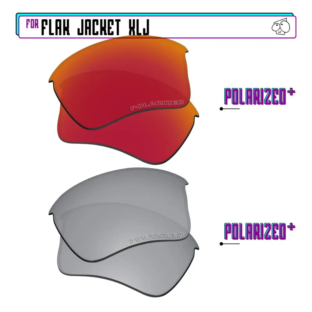 Ezreplace Polarizzati Lenti Di Ricambio Per-Oakley Flak Jacket Xlj Occhiali Da Sole-Sir P Plus-Redp Più