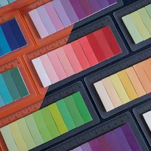 

150 Sheets Color Gradient Sticky Notes 13CM Index Ruler Message Note Korean Stationery Color Aesthetic Sticker Memo Pads 2022