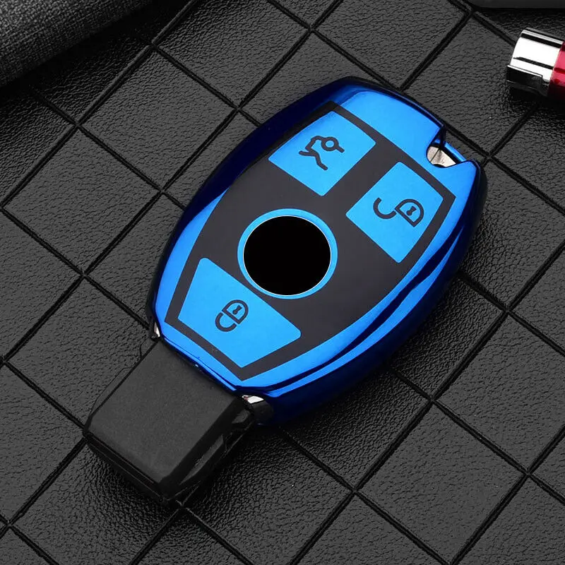 Cover chiave telecomando per Mercedes Benz E C G M R classe S 204 212 216 SLS SLK GLK CLK E400 - H3208c125243844faa1e1a9d6fec95a97a