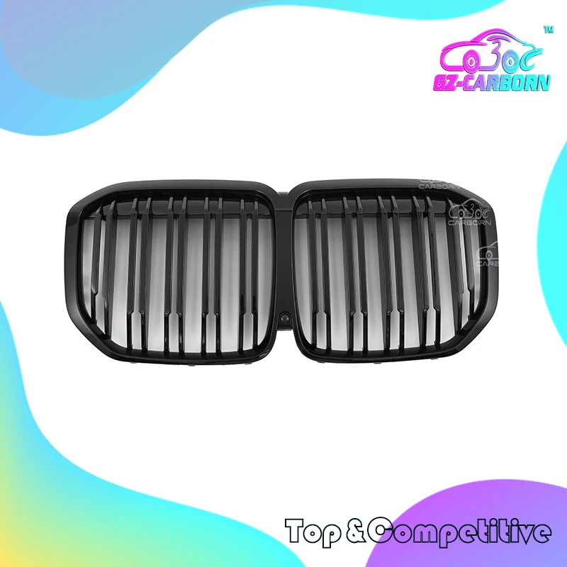 

Replacement Style ABS Plastic Double Slats Kidney Front Grille Overlay For BMW X7 G07 Grill 2019-2022