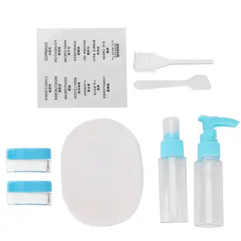 

7Pcs PET Plastic Clear Bottle Travel Lotion Liquid Makeup Container Storage Lot
