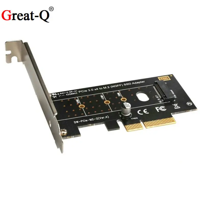 Новый PCI Express 3 0 X4 к NVME M.2 M ключ NGFF SSD pcie M2 переходная карта адаптер pci e Бесплатная