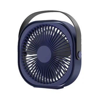 

USB Rechargeable Small Fan Portable Desktop Cooling Fan with Three Gear Adjustable Wind Speed for Home Office Dormitory