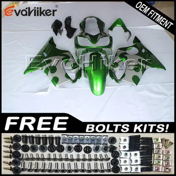 

Custom motorcycle fairing for CBR600F4i 2001-2003 ABS plastic motorcycle panels Injection mold green+Gifts
