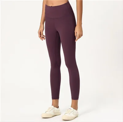 dark purple Йога укороченные штаны животик Управление быстросохнущая материала Спортивные Леггинсы для женщин эластичные для спортзала с высокой талией пуш-ап леггинсы M1903 - Цвет: dark purple