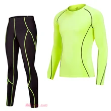 Мужское термобелье, зимнее термобелье для детей,, компрессионный базовый слой, спортивная одежда, колготки, Рашгард, мужской костюм для бега