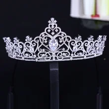 Роскошные Кристаллы невесты короны Birhtday вечерние аксессуары для волос