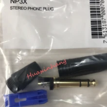 10 шт./лот для Neutrik NP3X 24K золотое покрытие 3 полюса 6,35 мм 6,5 мм стерео разъем для DIY кабеля
