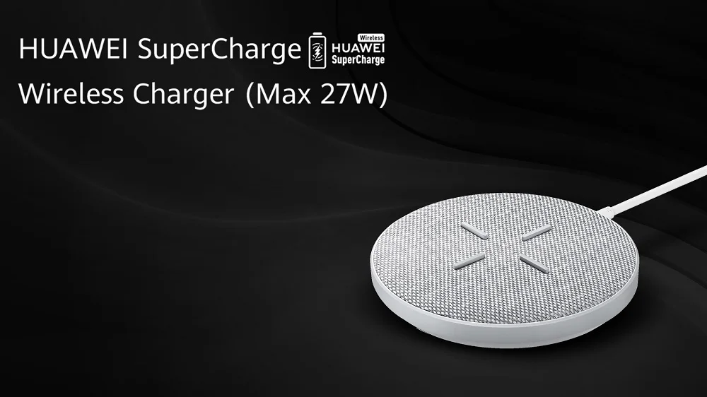 Беспроводное зарядное устройство huawei 27 Вт Max SuperCharge QI умное быстрое зарядное устройство CP61 для iPhone samsung huawei mate 30 Pro быстрое зарядное устройство