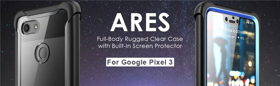 I-BLASON для Google Pixel 3 Чехол 5,5 дюймов серия Ares полный корпус Прочный Прозрачный Бампер чехол со встроенной защитной пленкой