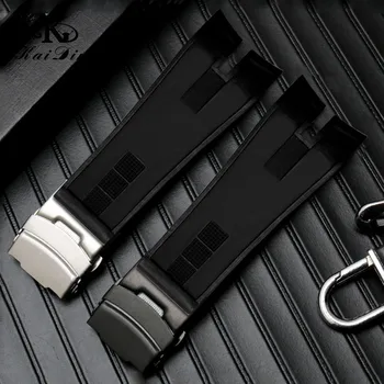 

26mm Fluorine Glue waterproof series rubber watch Replacement Watch Strap Soft Silicone Strap Natural Silicone Rubber Watch Band