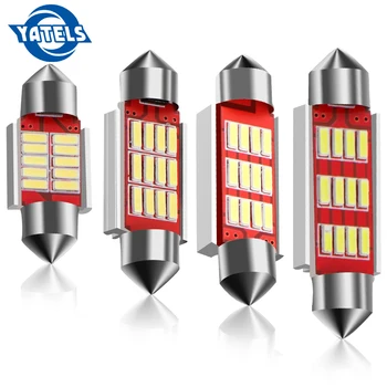 

1PCS 31mm 36mm 39mm 41mm C5W C10W CANBUS Error Free Auto Festoon SMD 4014 LED Car Interior Dome Lamp Reading Bulb White Light
