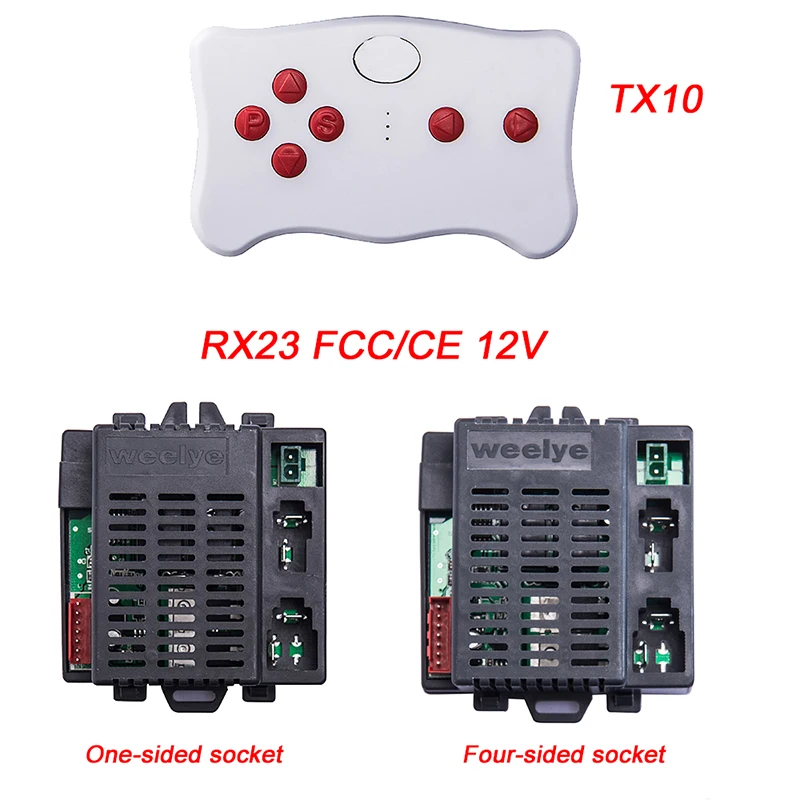

weelye RX23 12V FCCE Remote Control Receiver for Children Electric Car Replacement Parts Ride on toys 2.4G controller with smoo