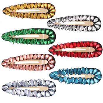 

7pcs Delicate Glass Rhinestone Fashion Hair Accessories Barrettes Bobby Pins Hair Clips for Party Girls Ladies