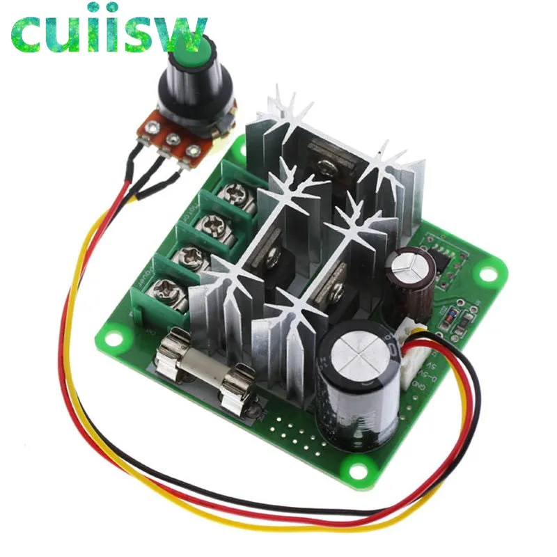 DC Motor Speed Controller Stepless Speed Regulation Pulse Width PWM 6V-90V 15A 12V 24V 36V 48V 1000W