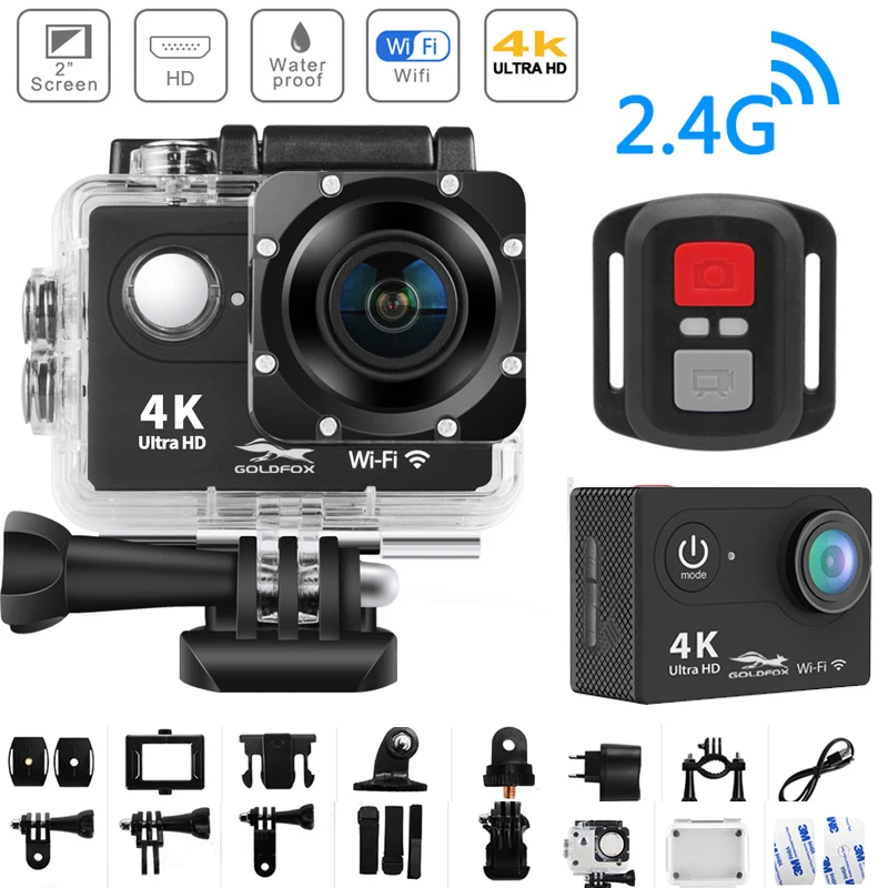 Action Camera H9R Ultra HD 4K WiFi Remote Control Sports Video