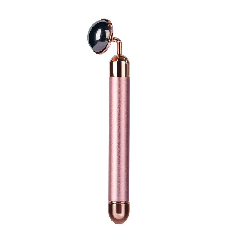 Electric Vibrating Jade Roller Natural Terahertz Crystal jade Stone Facial Massager Derma Skincare Tool Wrinkle Remo |