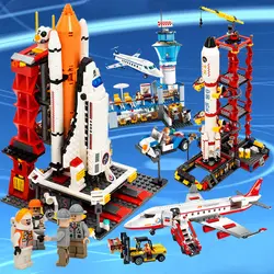 Челнок пусковой центр ракета космический челнок серии Expedition модель строительные наборы набор блоков Кирпичи детская игрушка 10231