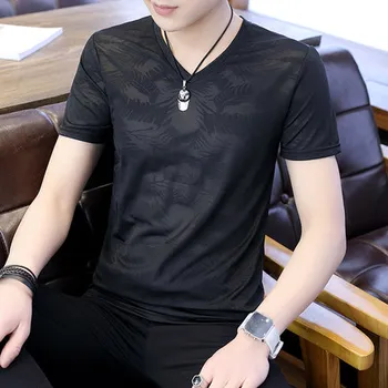 

Men's short sleeve t-shirt fashion casual clothes half sleeve 7061
