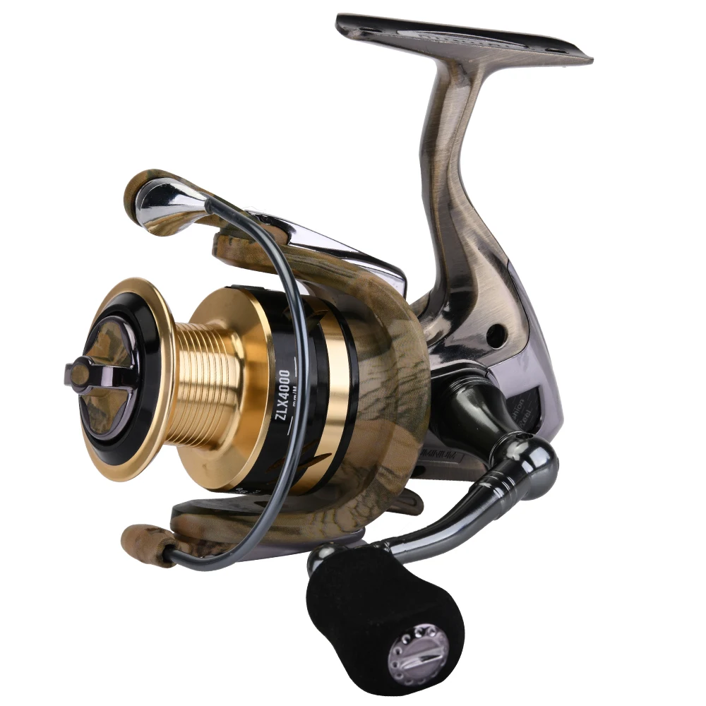 

Goture Double Colors Metal Green And Black Spool Spinning Reel All Metal Fishing Reel # ZLX2000A-7000A