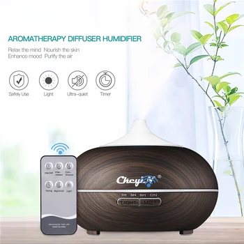 

Led Diffuser 3M Remote control Ultrasonic Humidifier Aroma Diffuser Air Humidifier 550mL essential oil diffuser umidificador