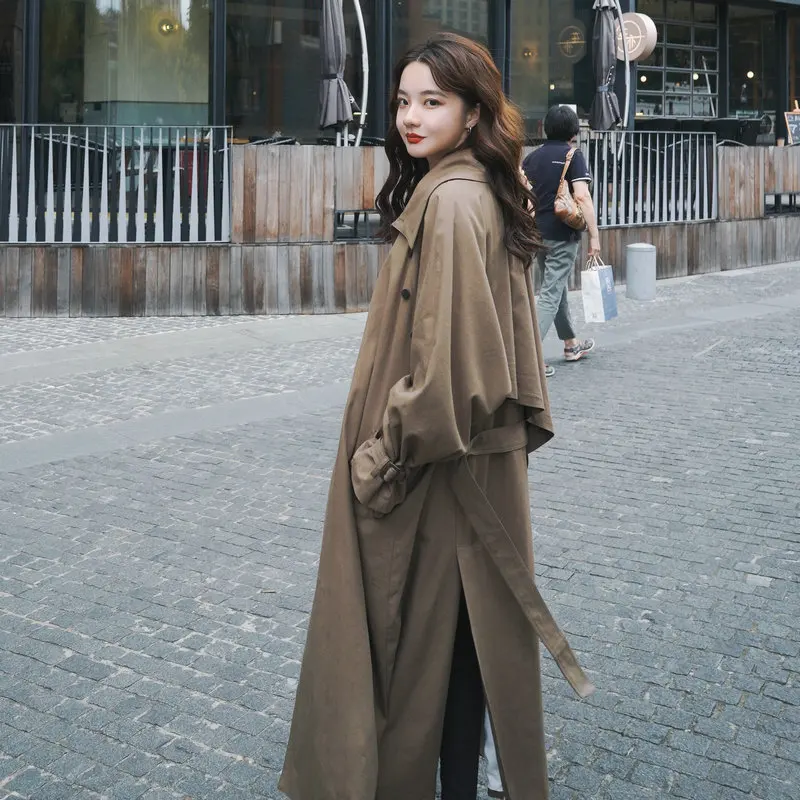 

Hot Selling Main Push! 2019 Autumn New Products Sense of Design Irregular Trench Coat 8520-9119