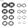 Leosoxs 1pc Stainless Steel Ear Plugs and Tunnels Big Size Captive Hoop Rings Nose Rings Nipple Rings Piercing Body Jewelry ► Photo 3/6