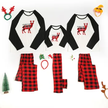 

Family Matching Pajamas Set 2020 Christmas Adults Kids Family Matching Clothes Xmas Deer Family Sleepwear Family Look Clothes