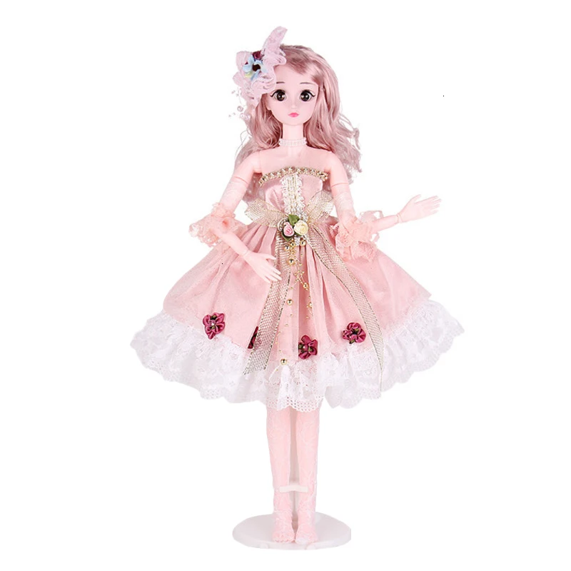 Princess Li snow 60 см Реалистичные модные куклы для девочек, большие оригинальные куклы ручной работы Bjd 1/3, полный набор, 20 шарнирных кукол, игрушки для девочек, для детей, подарок для детей - Цвет: Princess Li snow