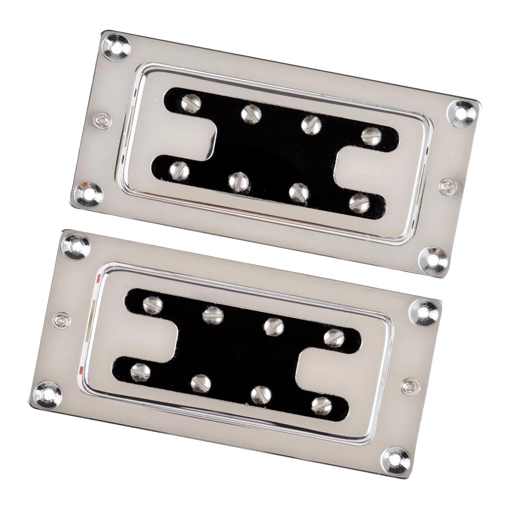 4 струнные Электрогитары шеи мост звукосниматели двойной катушки Humbucker хром