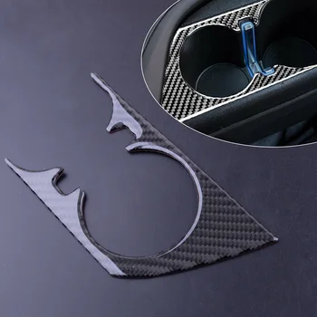 

beler Carbon Fiber Water Cup Holder Cover Trim Frame Sticker Fit For Chevrolet Camaro 2016 2017 2018 2019